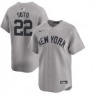 NYY #22 Juan Soto Away Player Jersey Gray