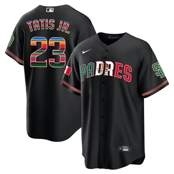 Men's SDP Fernando Tatis Jr. Mexico Black Cool Player Jersey