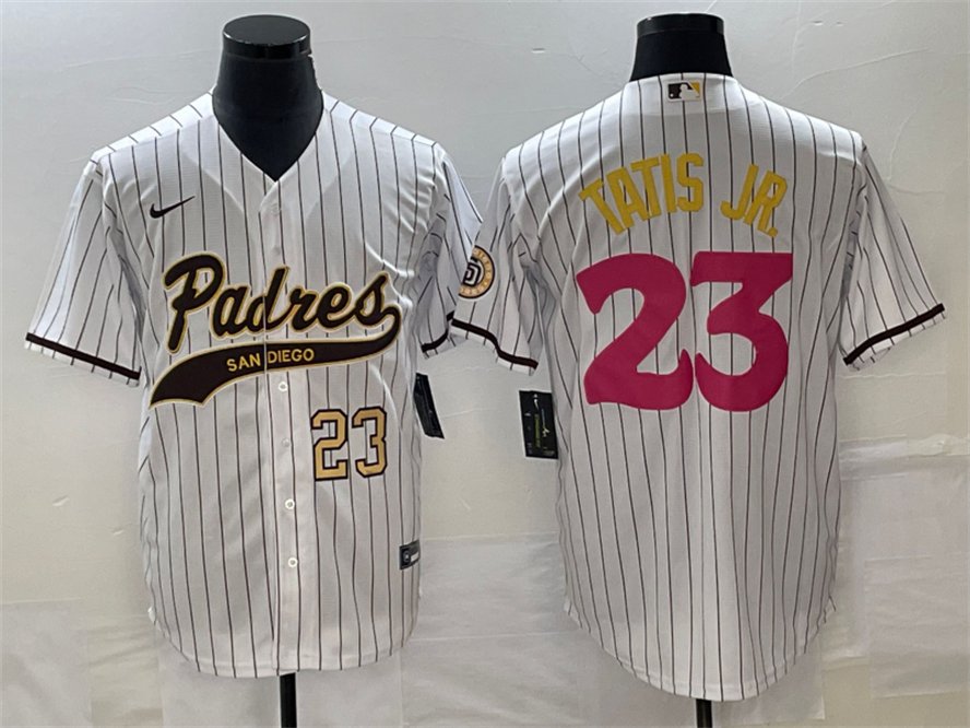 Men's SDP #23 Fernando Tatis Jr Number White NEW 2023 City Jersey