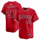 Men's womens youth LAA #27 Mike Trout Red Player Jersey