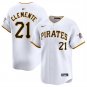 PIT #21 Roberto Clemente white home stitched  Jersey