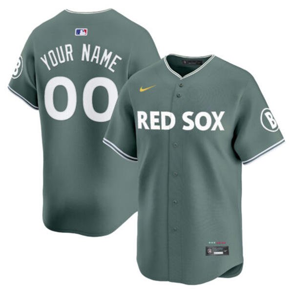 Boston Red Sox Custom Green 2025 City Connect 2.0 Limted Jersey