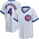 Chicago Cubs #4 Pete Crow-Armstrong Nike White Pullover Cooperstown Jersey