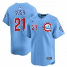 Men's Chicago Cubs #21 Sammy Sosa Blue 2024-25 2nd Alternate Limited Jersey