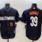Men's Baltimore Orioles #39 Corbin Burnes Black 2023 City Connect Cool Baseball Jersey
