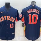 Men's HOU #10 Yuli Gurriel Navy Blue Collection WS Champions Jersey
