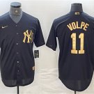 Men's New York Yankees #11 Anthony Volpe Black Cool Base Stitched Baseball Jersey