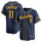 Milwaukee Brewers #11 Jackson Chourio Nike Navy Alternate Limited Player Jersey