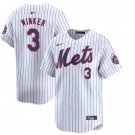 New York Mets #3 Jesse Winker Nike White Alternate Limited Player Jersey