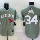 Boston Red Sox Retired Player #34 David Ortiz Green 2025 City Connect 2.0 Limted Jersey