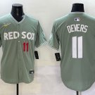 Boston Red Sox #11 Rafael Devers Green 2025 City Connect Limted Jersey