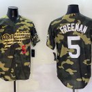 Los Angeles Dodgers #5 Freddie Freeman Camo Limited Stitched Baseball Jersey