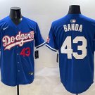 Los Angeles Dodgers #43 Anthony Banda Blue Flag Limited Stitched Baseball Jersey