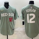 Boston Red Sox #12 HORGAN Green 2025 City Connect 2.0 Limted Jersey