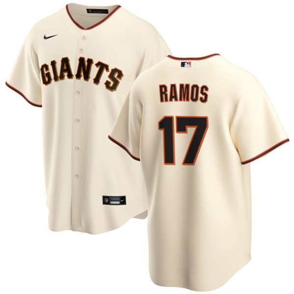 San Francisco Giants #17 Heliot Ramos Cream Cool Base Stitched Baseball Jersey