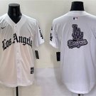 Los Angeles Dodgers Team Big Logo White Mexico 2025 LA Gothic Style Jersey