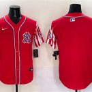 Men's New York Yankees Blank Red American Style Limited Stitched Baseball Jersey