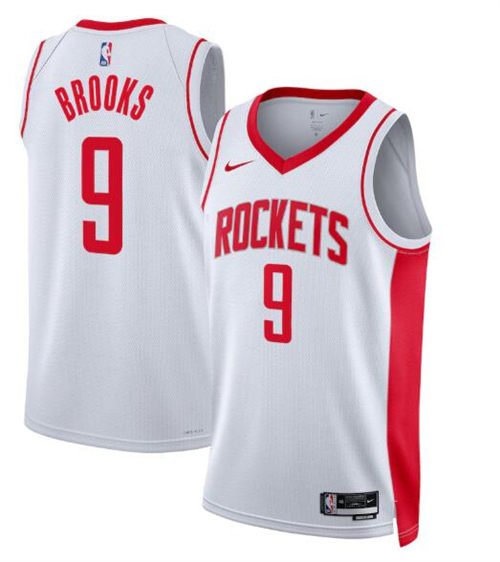 Houston Rockets #9 Dillon Brooks White Stitched Association Edition Jersey