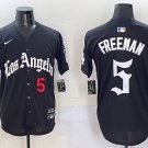 Los Angeles Dodgers #5 Freddie Freeman Black Cool Base Stitched Limited Jersey