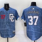 Washington Nationals #37 Stephen Strasburg Blue 2025 City Connect Limited Stitched Jersey