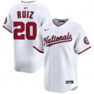 Washington Nationals #20 Keibert Ruiz White 2025 Home Limited Stitched Baseball Jersey