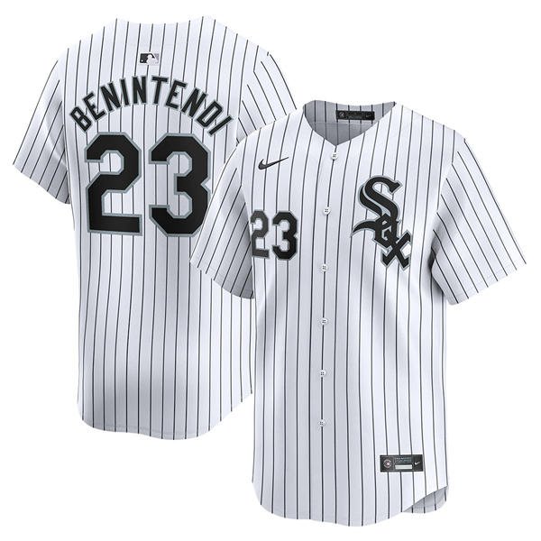 Chicago White Sox #23 Andrew Benintendi Nike White Home Limited Jersey