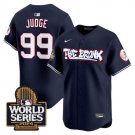 New York Yankees #99 Aaron Judge Navy Bronx Graffiti Vapor Limited Stitched Baseball Jersey