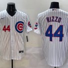 Any Size Chicago Cubs #44 Anthony Rizzo White 2024 Home Limited Stitched Baseball Jersey