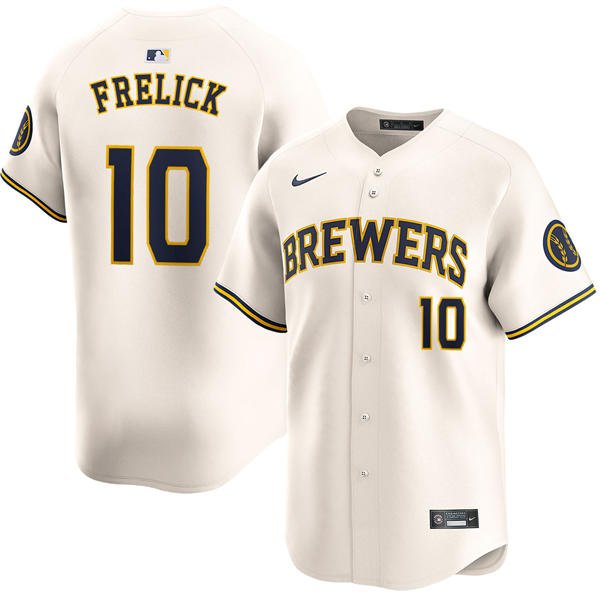 MIL #10 Sal Frelick Nike Cream Home Limited Jersey