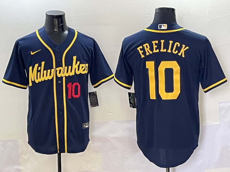 MIL #10 Sal Frelick Nike Navy Alternate Limited Jersey