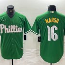 Philadelphia Phillies #16 Brandon Marsh Green 2024 City Baseball Jersey