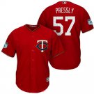 Minnesota Twins #57 Ryan Pressly Red 2017 Spring Training Stitched Jersey