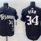 Texas Rangers #34 Nolan Ryan Black Mexico 2025 Vapor Premier Limited Jersey