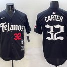 Texas Rangers #32 Evan Carter Black Mexico 2025 Vapor Premier Limited Jersey