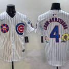 Chicago Cubs #4 Pete Crow-Armstrong White 2025 Tokyo Series 2nd Alternate Jersey