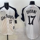 Men's Los Angeles Dodgers #17 Shohei Ohtani White/Black Mexico 2025 LA Gothic Style Jersey