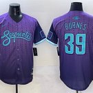 Men's Arizona Diamondbacks #39 Corbin Burnes Purple 2025 City Connect Limited Stitched Jersey