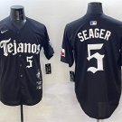Men's Texas Rangers #5 Corey Seager Black Mexico 2025 Vapor Premier Limited Stitched Jersey