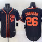 Men's San Francisco Giants #26 Matt Chapman Black Cool Base Stitched Baseball Jersey