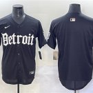 Men's Detroit Tigers Blank Black 'Motor Gothic Edition' Vapor Premier Limited Stitched Jersey