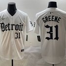 Men's Detroit Tigers #31 Riley Greene White Vapor Premier Limited Stitched Jersey