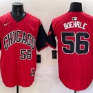 Men's Chicago White Sox #56 Mark Buehrle Red/Black 2025 City Connect Limited Stitched Jersey
