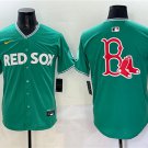 Men's Boston Red Sox Team Big Logo Green 2025 City Connect Limited Stitched Baseball Jersey