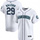 Men's Seattle Mariners #29 Cal Raleigh White 2024 Home Limited Stitched jersey