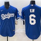 Men's Los Angeles Dodgers #6 Hyeseong Kim Royal Cool Base Stitched Baseball Jersey