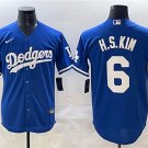 Los Angeles Dodgers #6 Hyeseong Kim Royal Cool Base Stitched Baseball Jersey