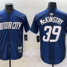 Men's Detroit Tigers #39 Zach McKinstry 2024 Navy City Connect Cool Base Limited Jersey