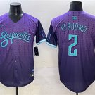 Men's Arizona Diamondbacks #2 Geraldo Perdomo Purple 2025 City Connect Limited Stitched Jersey