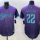 Men's Arizona Diamondbacks #22 Josh Naylor Purple 2025 City Connect Limited Stitched Jersey