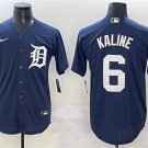 Men's Detroit Tigers #6 Al Kaline Navy Cool Base Stitched Baseball Jersey